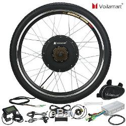 Voilamart 1000W Electric Bicycle Conversion Kit Rear Wheel EBike LCD Meter 26