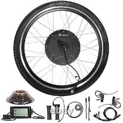Voilamart 1500W 26Rear Electric Bicycle Wheel Conversion Kit With LCD Meter 48V