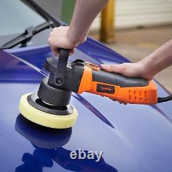 VonHaus Dual Action Car Polisher Kit 180mm Random Orbital Polishing Machine