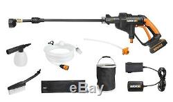 WORX WG629E. 8 Hydroshot 18V Cordless Pressure Cleaner Kit with Bottle Adaptor