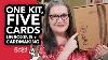 Watch Me Open A Brand New Card Kit From Simonsaysstamp And Make Five Fun Cards