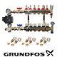 Water Underfloor Heating Kit Manifolds 2 To 12 Ports A Rated Grundfos Pump Pack