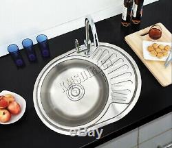 WestWood Stainless Steel Kitchen Sink Includes Complete Plumbing Kit 1.0 1.5