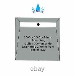 Wet Room Kit Wetroom Linear Drain Various Sizes Walk in Shower Level Floor (Y/L)