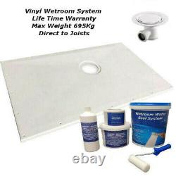 Wet room & Wetroom Kit for Vinyl Floor Coverings in Shower Rooms
