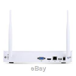 Wireless CCTV 1080P HDMI 4CH NVR Outdoor Camera Security System Kit IR Night 1TB