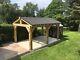 Wooden Timber Shelter With Ashpalt Single Roof Diy Kit 4.2m X 3m