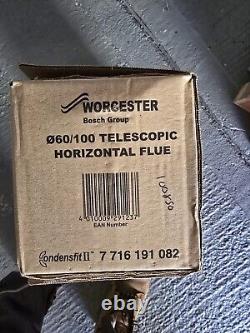 Worcester Condensfit Standard Telescopic Horizontal Flue Kit 100mm 7716191082