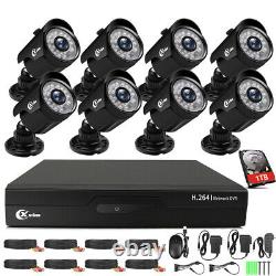 XVIM 4/8CH 1080P Home Security Camera System Outdoor Night Vision CCTV DVR Kit