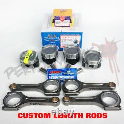 YCP 75mm D16 Vitara Pistons + NPR Rings & Custom Length Rods TEFLON Kit