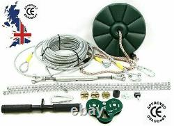 Zip Line Kit Choose Length 10 Mtr 100 Mtr heavy duty 8mm 20 Stone Weight limit