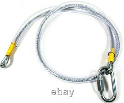 Zip Line Kit Choose Length 10 Mtr 100 Mtr heavy duty 8mm 20 Stone Weight limit