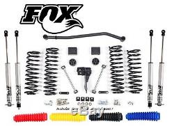 Zone Offroad 4'' Lift Kit withFox Shocks for 2007-2018 Jeep JKU Wrangler Unlimited