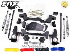 Zone Offroad C4N 6 Lift kit withFox Shocks for 2001-2010 Chevy GM 2500 HD 3500 HD