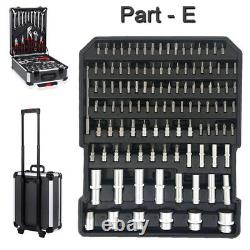 1200 Pcs Tool Set Case Mechanics Kit Box Organiser Castors Toolbox Trolley Royaume-uni