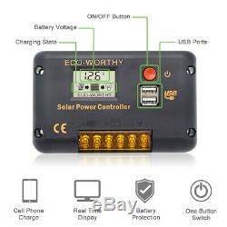 120 Watt Panneau Solaire Kit 12 Volt Chargeur De Batterie Voyage Rv Remorques Camper Van