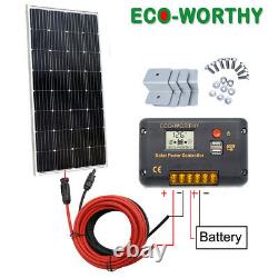 150w 12v Mono Solar Panel Kit Avec 20a Contrôleur Pour Batterie Extérieure Camp De Batterie