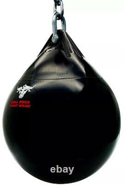 16 30kg Taureau Doza Fight Wear Aqua Punch Bag Boxing Mma + Kit De Remplissage