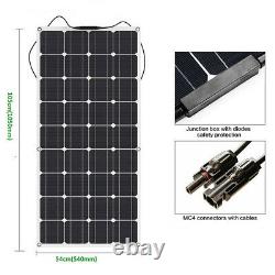 200w Solar Panel Kit 12 Chargeur De Batterie 10a Contrôleur LCD Caravan Rv Shed