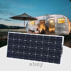 200w Solar Panel Kit 12 Chargeur De Batterie 10a Contrôleur LCD Caravan Rv Shed
