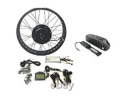 48v1000w Fat Wheel Electric Bicycle Kit De Conversion E-bike + LCD + Disque De Frein