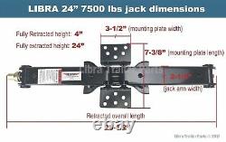 (4) 7500 Lb 24 Hd Rv Stabilisateur De Nivellement Ciseaux Jacks Avec Poche & Installer Kits