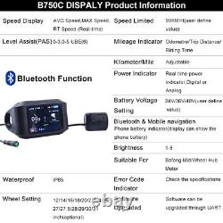 500c 850c P850c Affichage LCD Speedmeter Pour Vélo Bafang Bbs01 Bbs02 Bbshd Motor