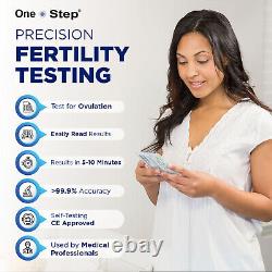 50 Tests d'Ovulation de Fertilité Kits de Test Urinaire à Domicile Sensibilité 30mIU UNE ÉTAPE
