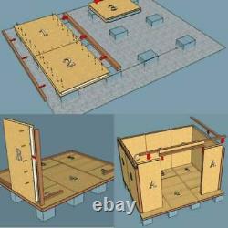 5m X 3m Jardin Isolé Auto Construire Bureau Kit Bricolage, Salon De Jardin, Bureau Studio