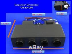 A / C Kit Universal Underdash Évaporateur 404-0dc Chaud Froid H / C & Elec. Harnais
