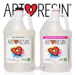 Artresin Transparent Revêtement D'époxy Resin D'art Pour Les Oeuvres D'art Et Les Photos 7.52l Pro Kit