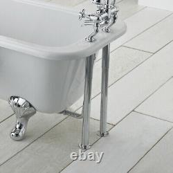 Baignoire à rouleau de luxe avec kit de vidange autonome, gaines de baignoire chromées + bouchon + piège