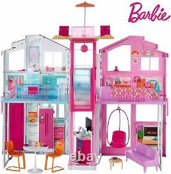 Barbie Dly32 Domaine De Trois Étages Maison De Ville Colorée Et Doll Bright House