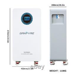Batterie de stockage d’énergie solaire PV LiFePO4 au lithium 16,07 kWh 48 V, batterie de stockage 51,2 V 314 Ah
