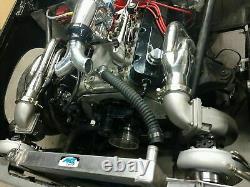 Bbc T4 Twin Turbo Kit Pour Gmc Gm Chevy Big Block 427 454 396 502 572 1200ch