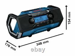 Bosch Gpb18v2scn 230v 18v 3v Li-ion Bluetooth Dab+ Radio Kit Aux Pour Téléphoner