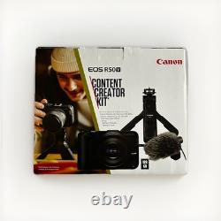 Canon EOS R50 V et kit de créateur de contenu NEUF Micro et accessoires RRP 900
