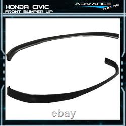 Convient 99-00 Honda CIVIC Ek Oe Factory Si Style Bumper Avant Lip Kit Diffuseur Pu