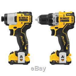 Dewalt 12v Max Dck221f2 Xtreme Brushless Perceuse Sans Fil Et L'impact Kit Combo