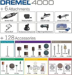 Dremel 4000 (f0134000kf) Rotary Multitool Kit Platinum Edition Neuf