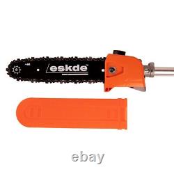 ESkde MT52-S23 5 en 1 outil multifonction de jardin à essence 52 cc débroussailleuse, coupe-bordures, taille-haies