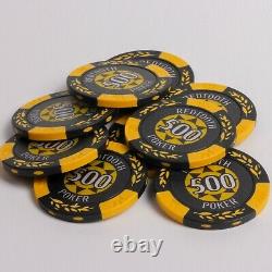 Ensemble De Jetons Redtooth De Poker Numéro 500 Avec 14 Jetons De Gram Casino & Kit De Bouton