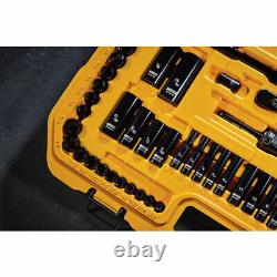 Ensemble de clés à douille DEWALT 184 pièces pour mécaniciens, ensemble de clés, cliquet, chromé noir, neuf