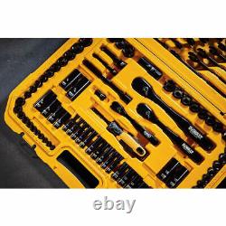 Ensemble de clés à douille DEWALT 184 pièces pour mécaniciens, ensemble de clés, cliquet, chromé noir, neuf