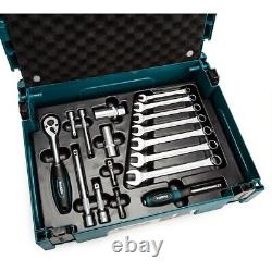 Ensemble de maintenance générale Makita 120 pièces - Ensemble de clés, douilles et tournevis + Makpac