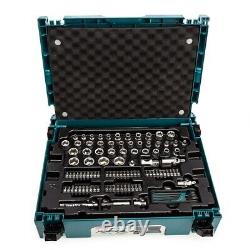 Ensemble de maintenance générale Makita 120 pièces - Ensemble de clés, douilles et tournevis + Makpac