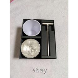 Ensemble de tasses à saké Nosaku Hammer Kit en étain, vaisselle à saké traditionnelle du Japon, neuve.