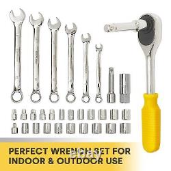 Ensemble de trousse à outils, kit de 218 pièces pour la maison avec rangement