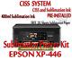 Epson Xp-446 Sublimatio Bundle Imprimante, Ciss Kit, Encre De Sublimation Et Sous Papier