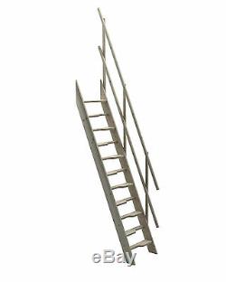 Escalier En Bois Kit Loft Grenier Échelle Stairs Space Saver 600mm Steps Paddle 67 °